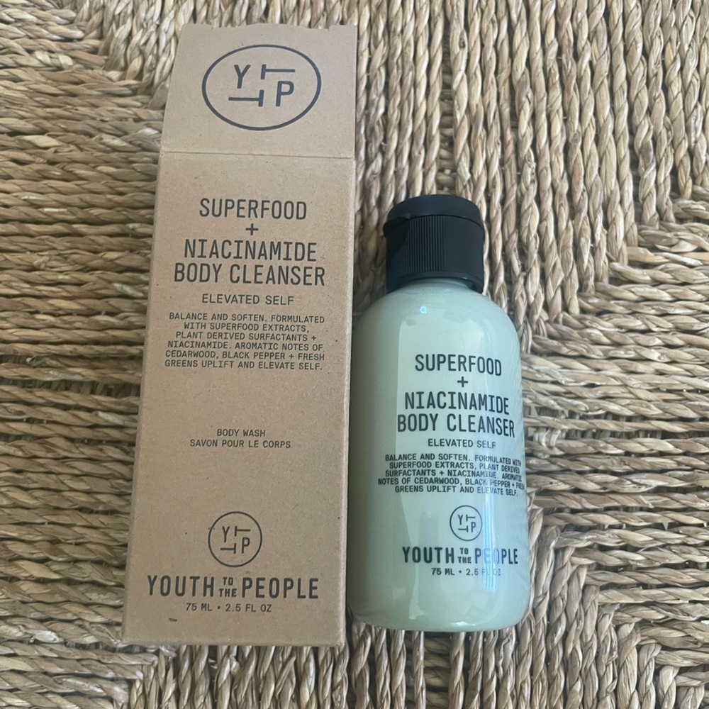 Youth To The People Superfood + Niacinamide Body Cleanser 2.5 Fl Oz New In Box
